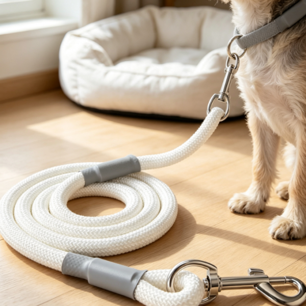 Heavy-Duty Nylon Rope Leash With Steel Connectors