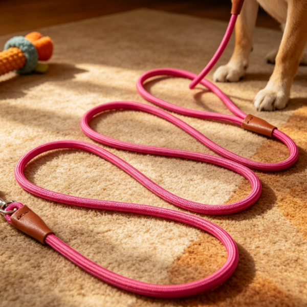 Lightweight Round-Rope Leash For Small Dogs