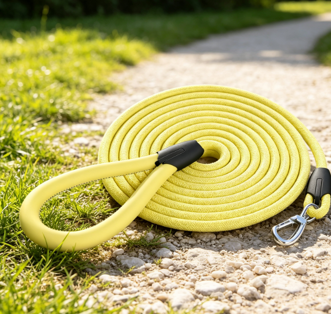 Durable Woven Rope Leash For Medium And Large Dogs - Image 2