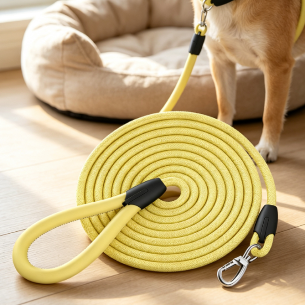 Durable Woven Rope Leash For Medium And Large Dogs