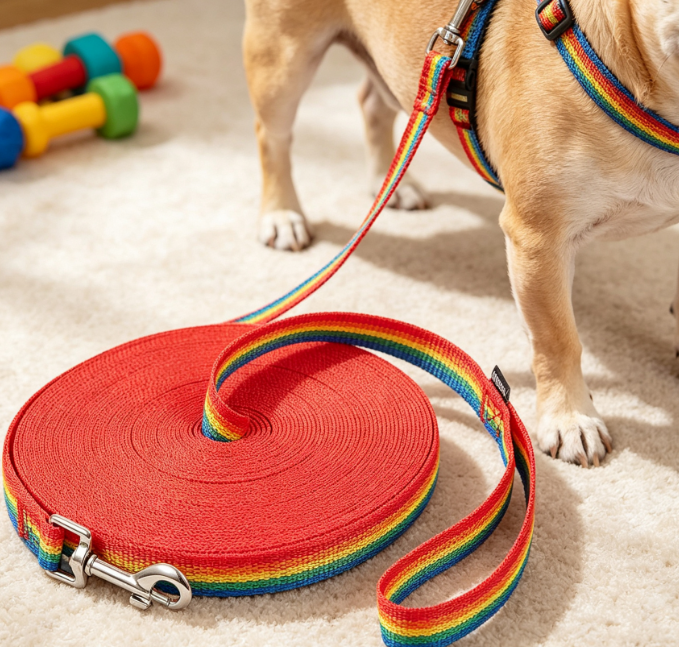 Multifunctional Long Leash For Recall And Obedience Training