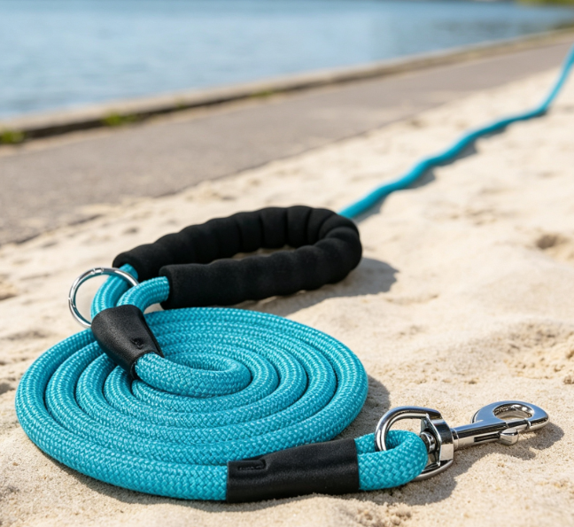 Woven Rope Leash For Walking And Training Medium To Large Dogs - Image 2