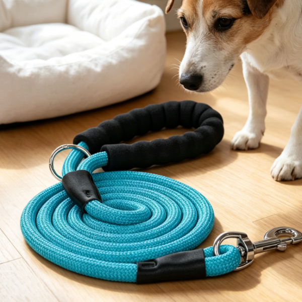 Woven Rope Leash For Walking And Training Medium To Large Dogs