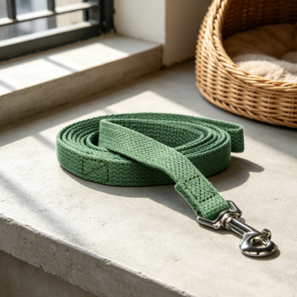 Soft Woven Cotton Dog Leash For Training And Control