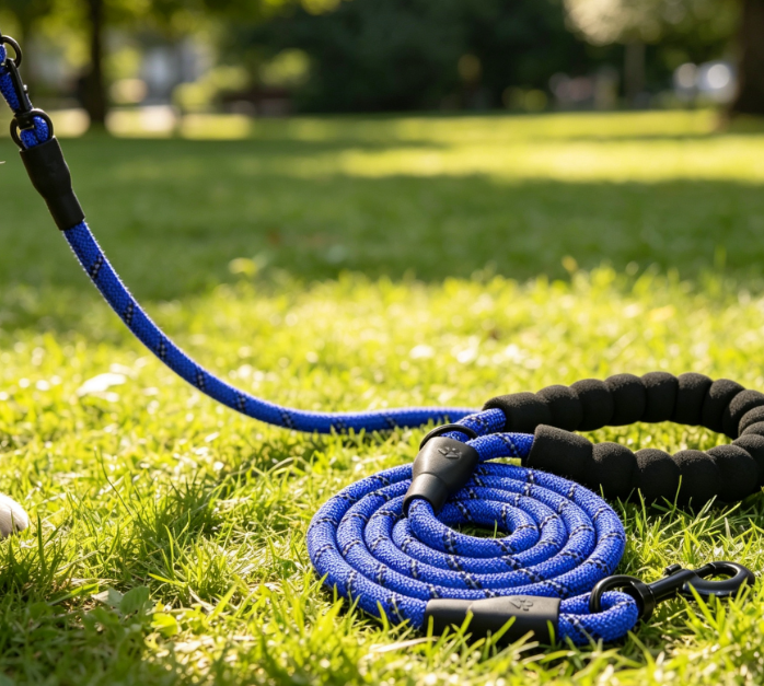 Reflective, Tangle-Free Dog Leash Made Of Climbing Rope Material - Image 2