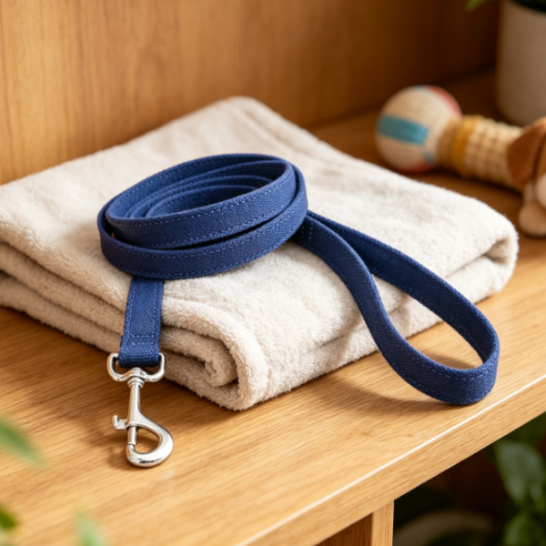 Durable Basic Dog Leash Made Of Hemp Canvas
