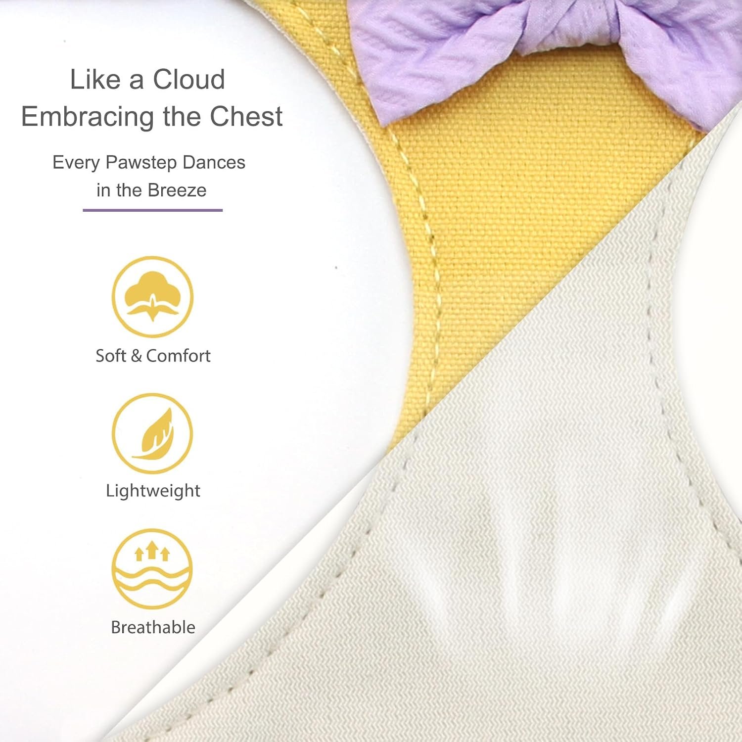 Breathable, Comfortable, No-Pull Harness Set For Small Dogs - Image 2