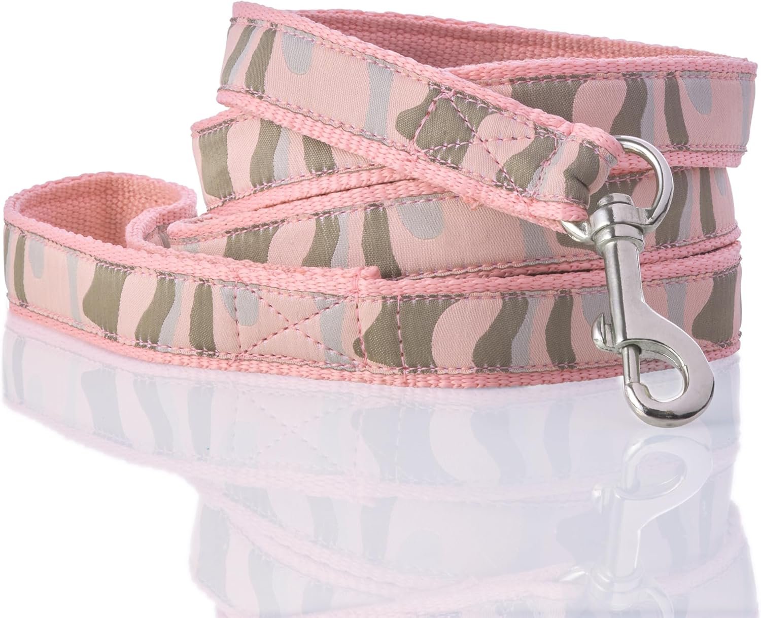 Eco-Friendly Pink Camouflage Leash Made From Recycled Webbing
